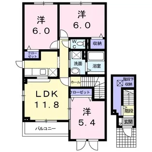 シンフォニー【2階】の間取り