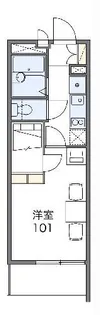 レオパレスアピテC【2階】の間取り