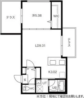 プレミアテラス【1階】の間取り