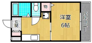 枚方萬里ハイツ【2階】の間取り