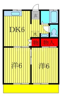 パールハイツ染谷53【1階】の間取り
