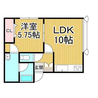 ディアコート8【2階】の間取り