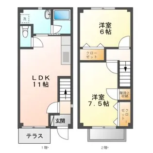ブランシェ寿I【1階】の間取り