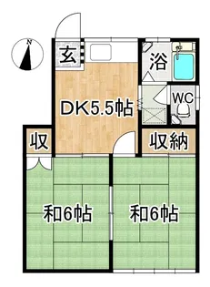 コーポファミール【1階】の間取り