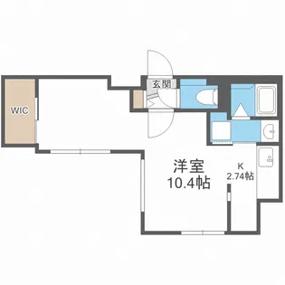 ブランコ新札幌【5階】の間取り