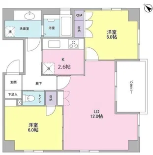 グランリヴィエール【3階】の間取り