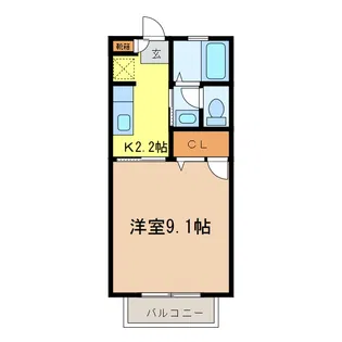 ベイサージュ【1階】の間取り