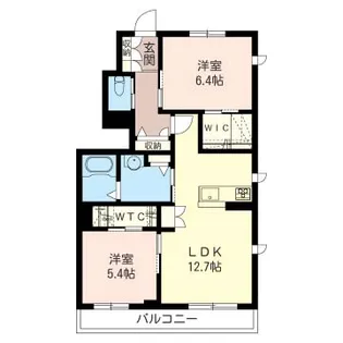 シュシュ パルク【1階】の間取り