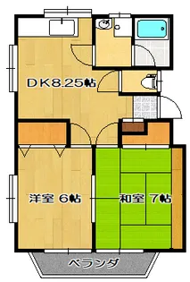 村山コーポ B【2階】の間取り