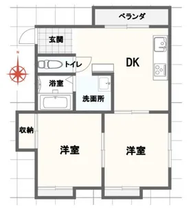 坂出市オススメ賃貸物件【2階】の間取り
