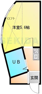 サンシャトー桜ヶ丘【1階】の間取り