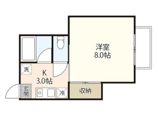 コーポサクラ【2階】の間取り