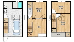 大阪府大阪市大正区南恩加島1【一戸建】の間取り