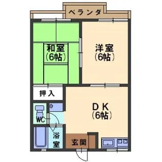 シェモア諸江【2階】の間取り