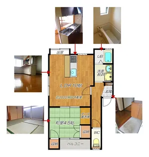 1LDKの間取り画像