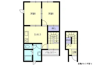 緑風館 D棟【2階】の間取り