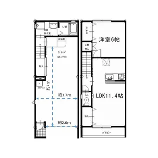 ガレージハウスコスモの間取り