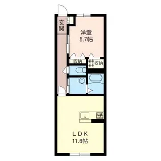テラスフィールド 202号【2階】の間取り