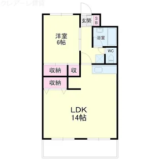キャトルセゾン【8階】の間取り