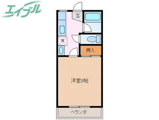 ハイツU-FO【2階】の間取り