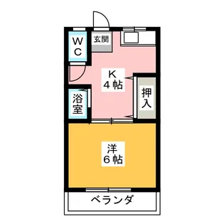 岩渕 松鶴荘【3階】の間取り