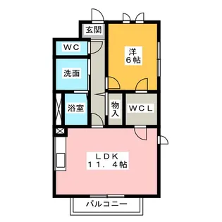 すずらん【1階】の間取り