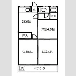 コーポ平林【2階】の間取り