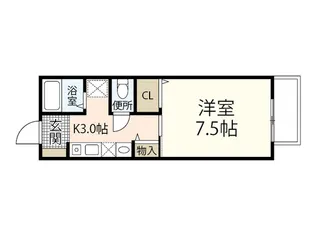 セレスト瀬の川【1階】の間取り