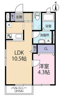セブンティーンハウス【1階】の間取り