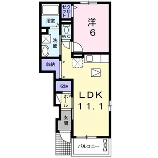 アルページュI【1階】の間取り