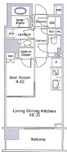 ザ・パークハウスアーバンス白金【10階】の間取り
