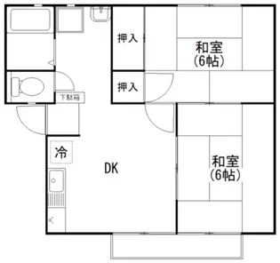 コスモスハイツ【2階】の間取り