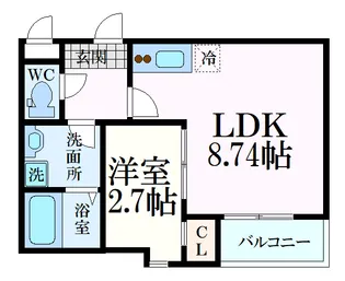 スマイルレジデンス廿日市本町【1階】の間取り