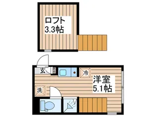ハーモニーテラス平井IX【1階】の間取り