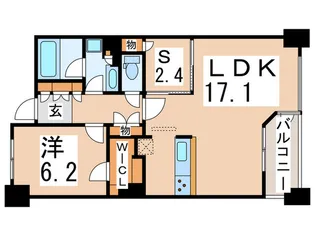 レジディアタワー上池袋【4階】の間取り