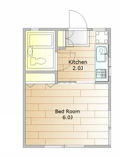 東京都目黒区祐天寺1【アパート】の間取り