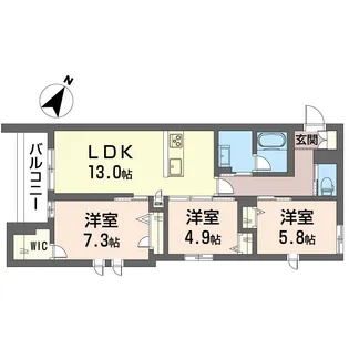 ベルタスIV【2階】の間取り