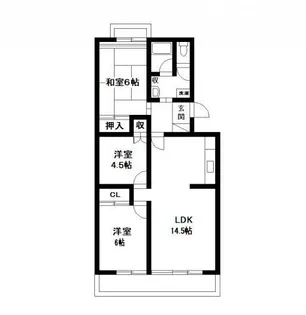 グラシア新前橋【2階】の間取り
