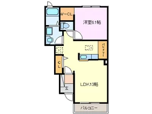 メゾン サカエ II【1階】の間取り