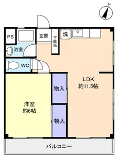 石井コーポ【3階】の間取り