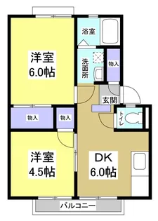 イトウハイツ【1階】の間取り