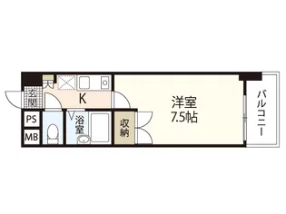 リバーメゾン横川【5階】の間取り