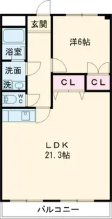 三重県津市高茶屋小森町【マンション】の間取り