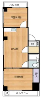 コスモマンション【2階】の間取り