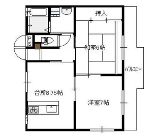 ヴィラタータ【3階】の間取り