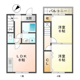三重県津市河芸町中別保【一戸建】の間取り