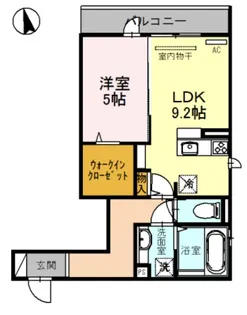大阪府枚方市御殿山町【マンション】の間取り