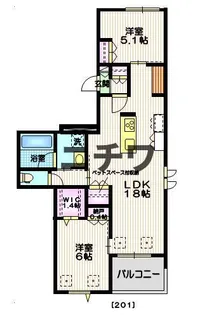 NOAH・K(ノアケー)【2階】の間取り