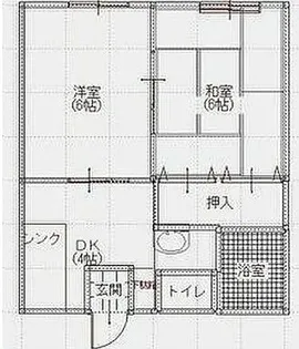 レジデンス五代【1階】の間取り