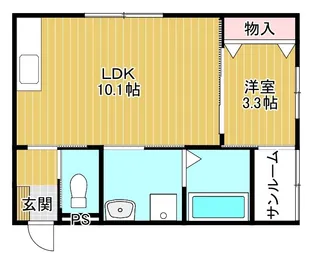 ラパス【1階】の間取り